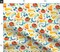 Colorful Food Red Yellow Blue Culinary Pasta Noodles Foodie Tomato Cheese Custom Printed Fabric by Spoonflower Various Fabrics by the Yard or Fat Quarter